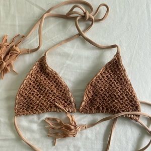 Acacia crochet bikini top